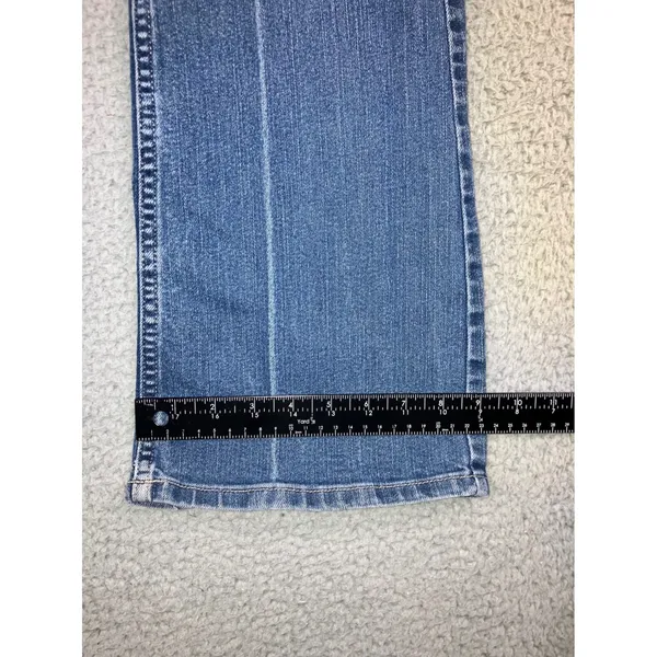Vtg American Eagle Flare Leg Jeans Women 10 Low Rise Stretch Distressed 30x30‎ - Image 7