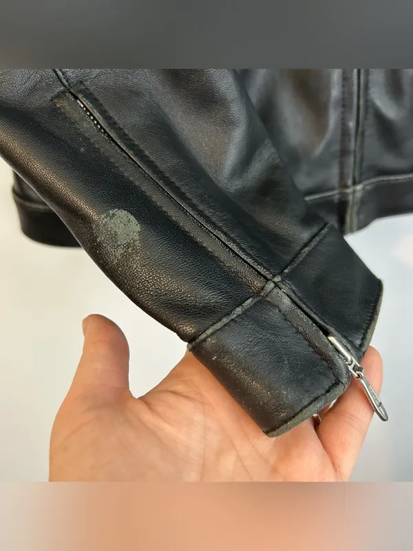 Wilsons Leather Maxima Insulated Zip Up Moto Jacket Size Large - Image 9