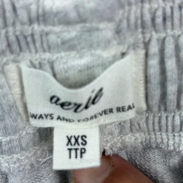 Offline by Aerie Cloud Fleece Sweat Short Size XXS Gray Athleisure Lounge Sporty - Image 3