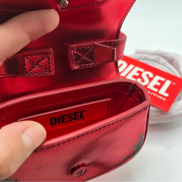 NWT Diesel 1dr Xs red purse RARE SOLD OUT mini - Image 13