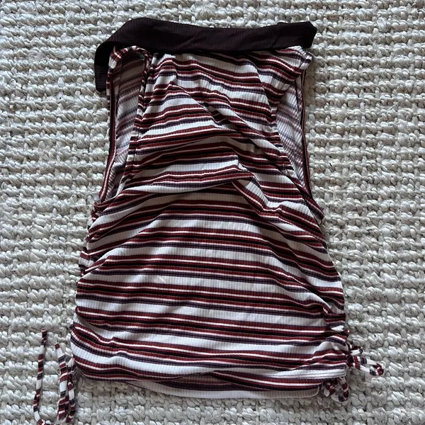 Just Polly Polo Tank Cropped Sz Large - Image 2