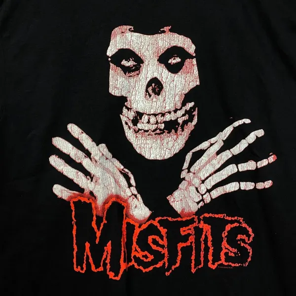 Misfits Crossed Arms Crimson Ghost Horror Punk Band Tee large - Image 2