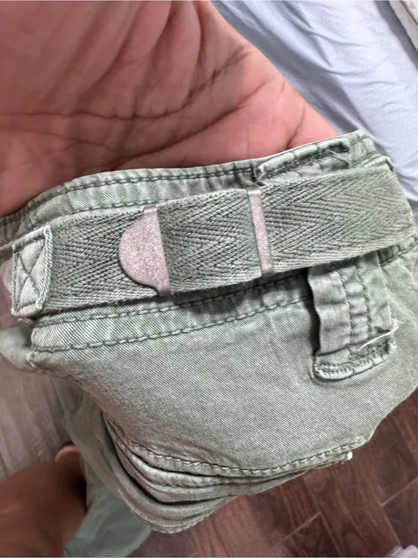 AMERICAN EAGLE OUTFITTERS Sage Green Drawstring Hem Pants - Image 8
