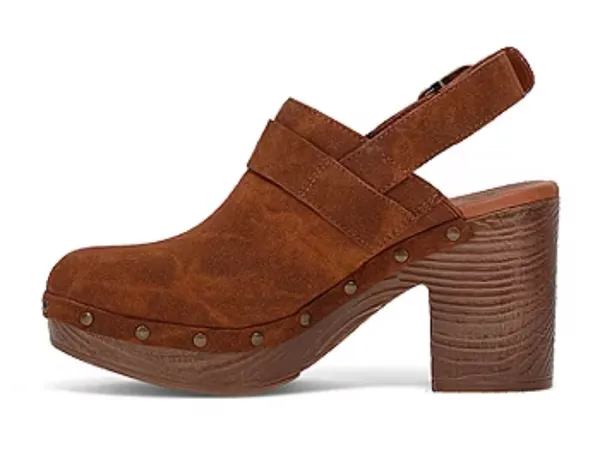 Frye and Co. Iselle Womens Round Closed Toe Clogs Brown Size 9 - Image 3