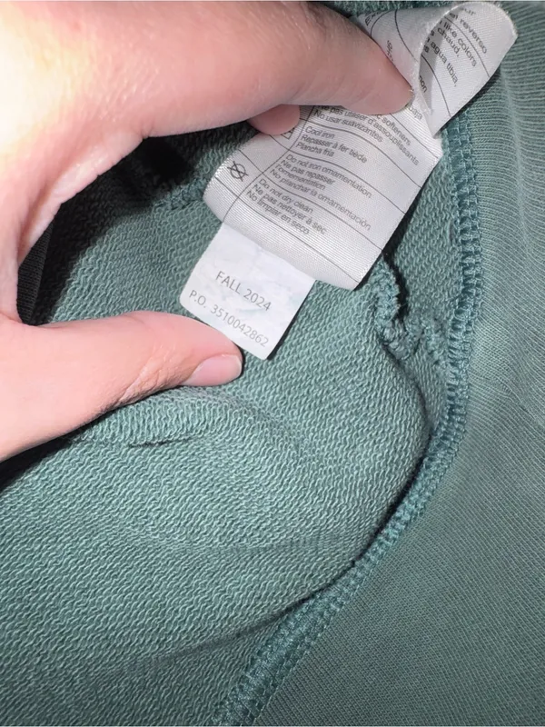 Carhartt Women's Crewneck Sweatshirt in Sage - Image 5