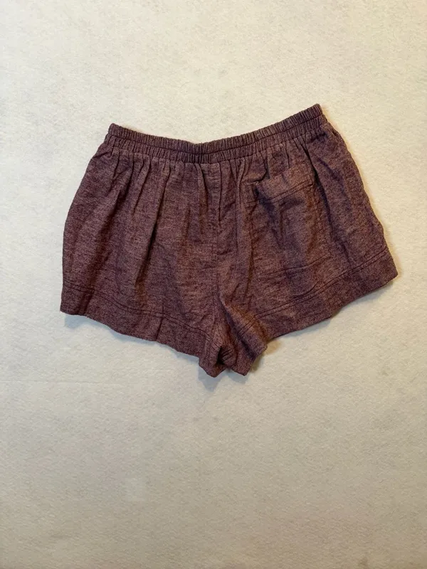 Intimately Free People Heathered Purple Lounge Shorts with Pink Piping Size Medi - Image 3