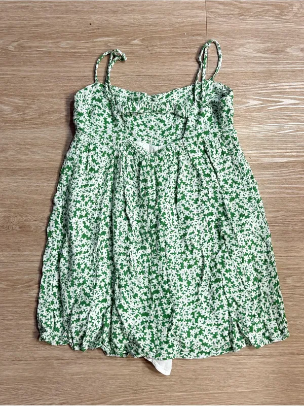 Garage Green Floral Romper - Image 3