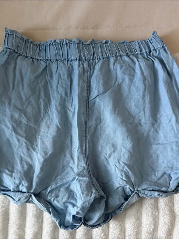 aerie Light Blue High-Waist Drawstring Shorts - Image 5