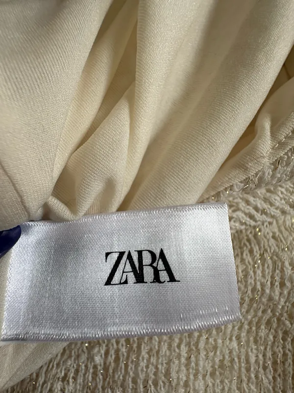 ZARA Metallic Knit Dress - Image 4