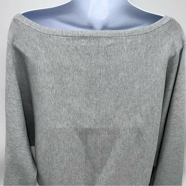 Zara Light Gray Off-the-Shoulder Sweater - Image 5