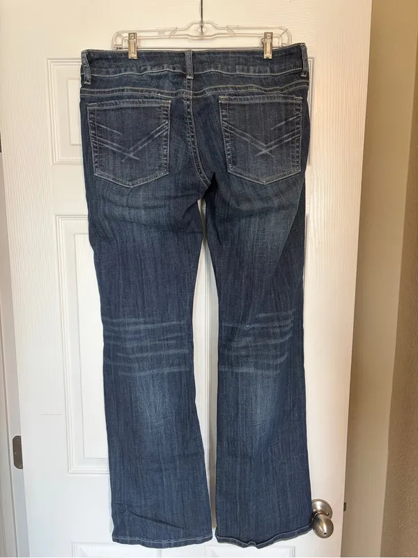 Stetson Classic Bootcut Jeans 14 Long Western Stretch Denim M4 - Image 3