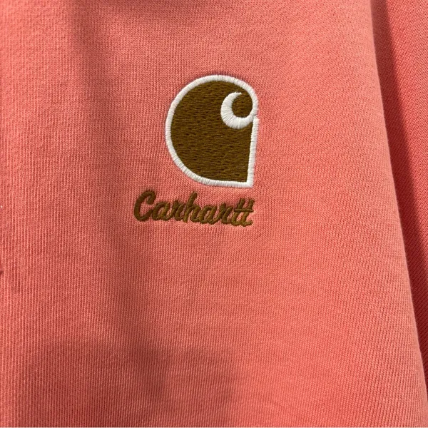 Carhartt Women’s Tencel Fiber Series Loose Fit Hoodie Size L Aged Coral Light - Image 2