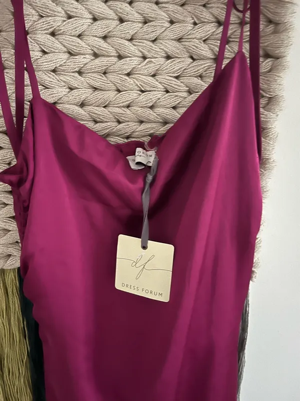 Dress Forum Dark Pink Satin Mini Dress - Image 3