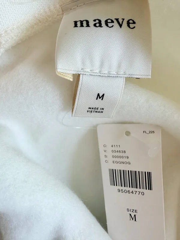 Anthropologie Maeve Bow-Back Oversized Sweatshirt, Size M - Image 8