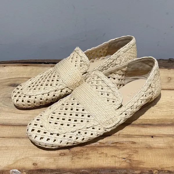 *NEW* Vince Davis raffia Loafers Size 6 A22‎ - Image 3