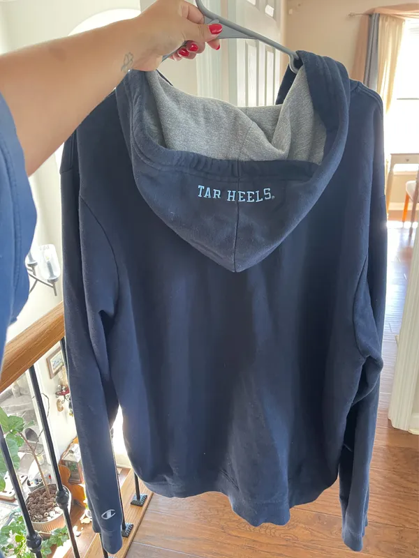 vintage champion zip-up oversized hoodie - Image 3