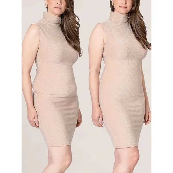✨Shapermint Essentials Everyday Empower Jacquard Sz 2XL Beige Shaper Shorts✨ - Image 4