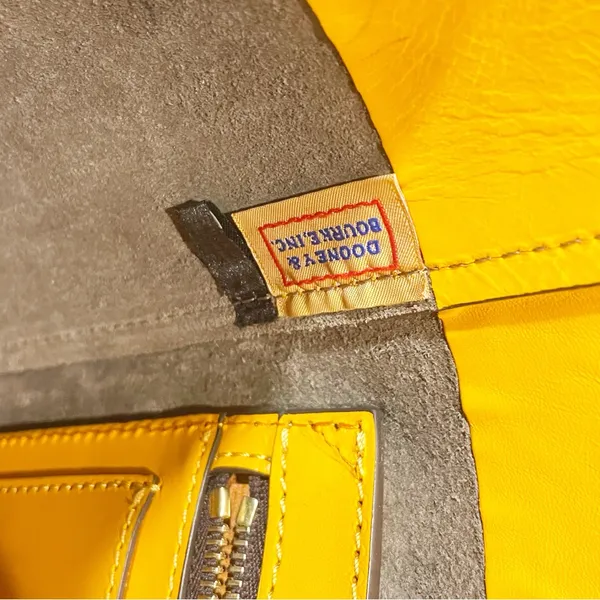 Dooney & Bourke Leather Small Shannon Tote Grey Leather Gold Hardware‎ - Image 4
