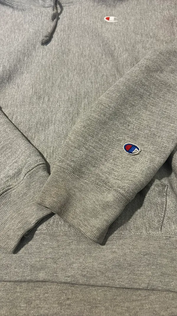 Champion Gray  Hoodie - Image 3