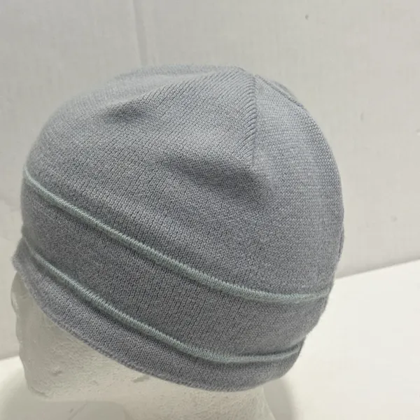 The North Face 100% Wool Blue Stripe Ski Hike Outdoor Warm Beanie Hat‎ Toboggan - Image 13