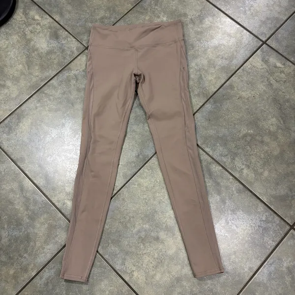 Alo Yoga 7/8 High-Waist Airbrush Legging - Taupe- Sz S Double Mesh Side Outdoor - Image 6