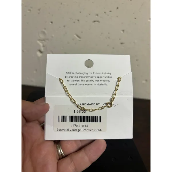 Able local + Global Gold Essential Vantage Bracelet Handmade NEW YDHTCIA - Image 2