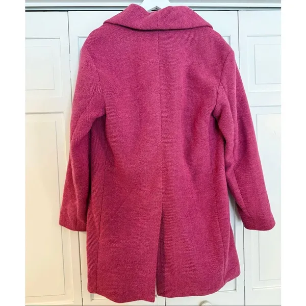Avec les Filles pink oversized shawl neck peacoat size M - Image 6