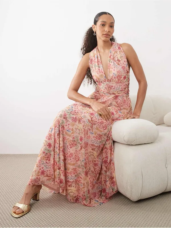 Abercrombie & Fitch A&F Giselle 5-in-1 Convertible Maxi Dress XLT Tall - Image 3
