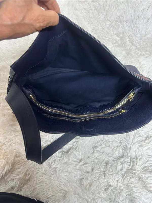 TORY BURCH Gemini Link Striped Multi Belted Hobo Cross Body Bag - Image 10