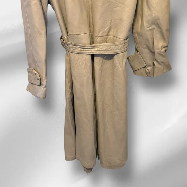 Vintage 24 K Leather By Dan‎ Di Modes Leather Coat with Real Fur Collar - Image 6