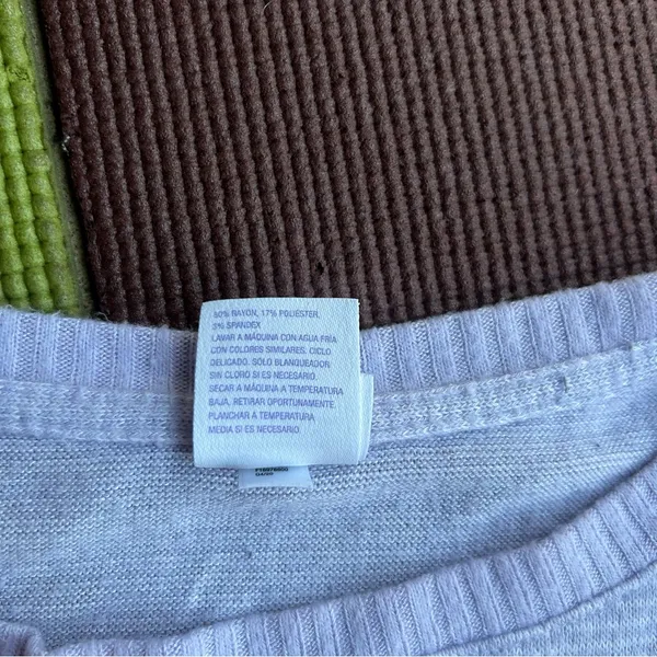 Stars above Women's Soft Lavender and white stripe Pajama Top - Image 4