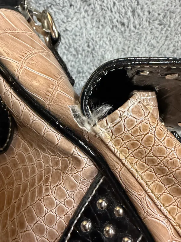 Y2K Western Cross Studded Handbag and Crossbody Cowboy Chic McBling - Image 8