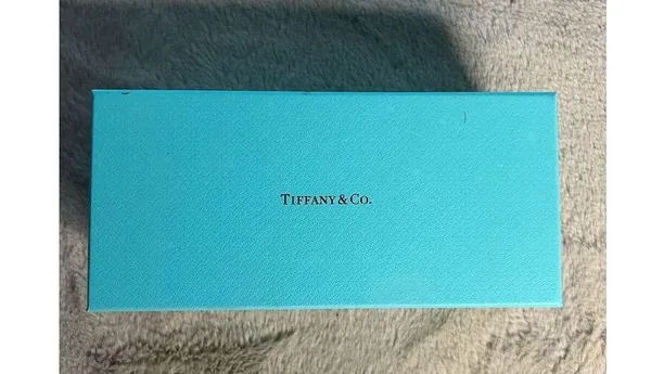 Tiffany & Co Women's Eyeglasses Case Black w/ Blue Accents Full Rim - Image 4