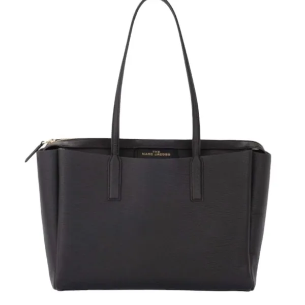 Marc Jacobs The Protege Black Leather Large Tote Laptop Bag - Image 3