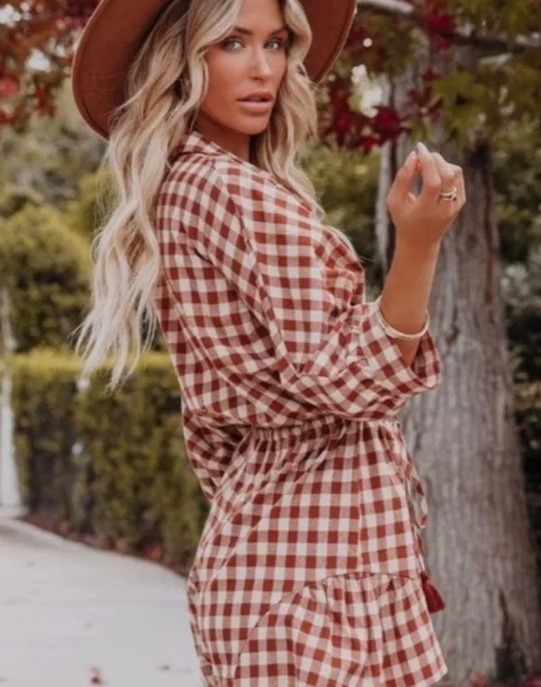 VICI | Gingham Romper - Image 2