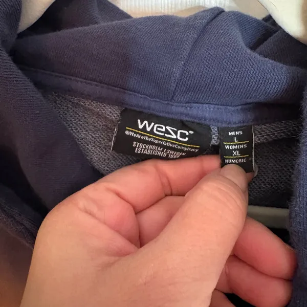 WeSC 90's Mike Diagonal Tie-Dye Hoodie, Men’s L/Women’s XL - Image 4
