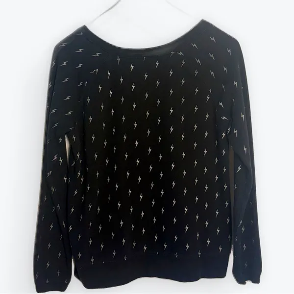 Vans Black Lightning Bolt Sweatshirt - Image 2
