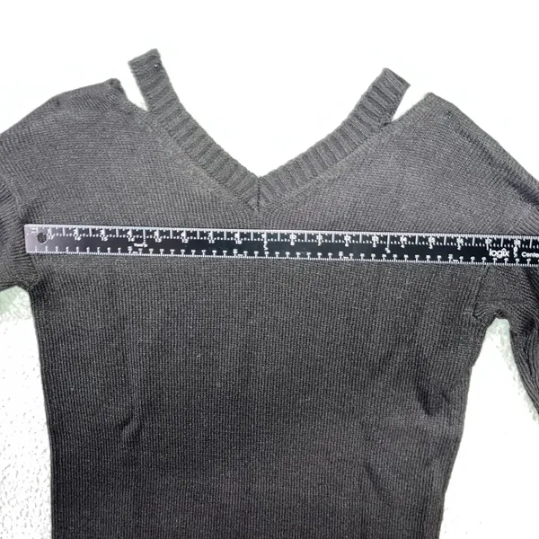Arizona Vintage Sweater Women XS V Neck Distressed‎ Fairy Whimsigoth Witchy Peasant Y2K - Image 7