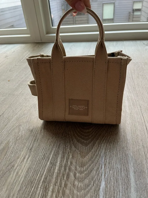 Beige Marc Jacob’s The Canvas Crossbody Tote Bag - Image 2