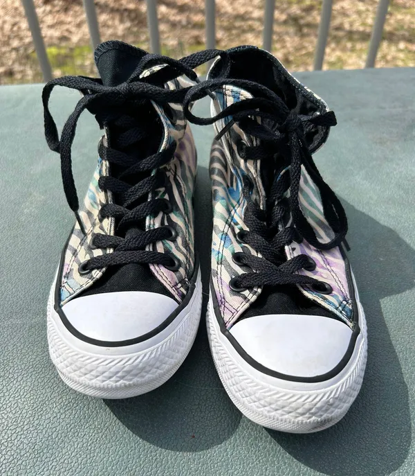 Colorful Zebra Print Chuck Taylor All Stars - Image 3