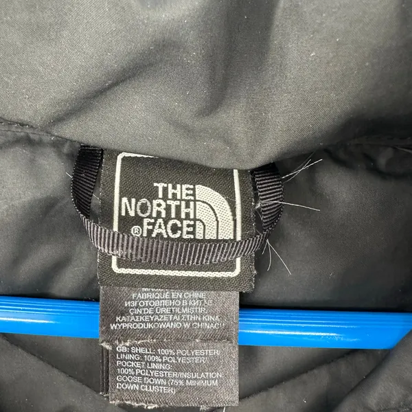 The North Face Size Small Women's Puffer Coat‎ Black Goose Down Filled Hooded - Image 3