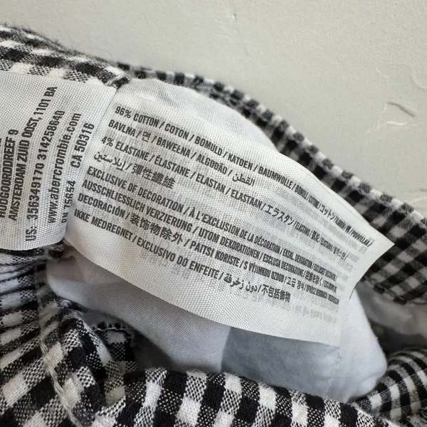 Hollister | NWT Gingham Crop Tank & High-Rise Pants Set in‎ Black White - Image 10