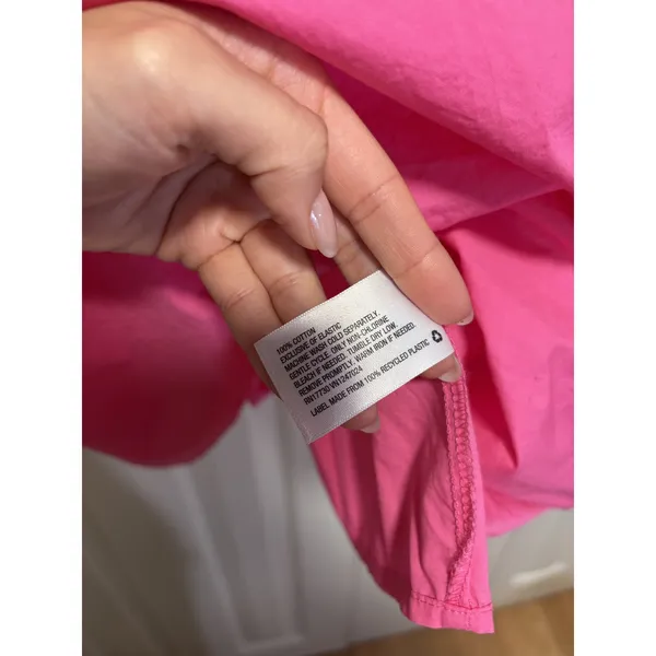 A New Day Pink Puff Sleeve Dress Small - Image 6