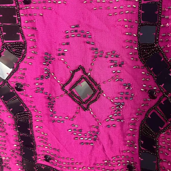 Free People SPEAK EASY Size 4 Pink Sequins Beads Mini NEW FLAWED - Image 8