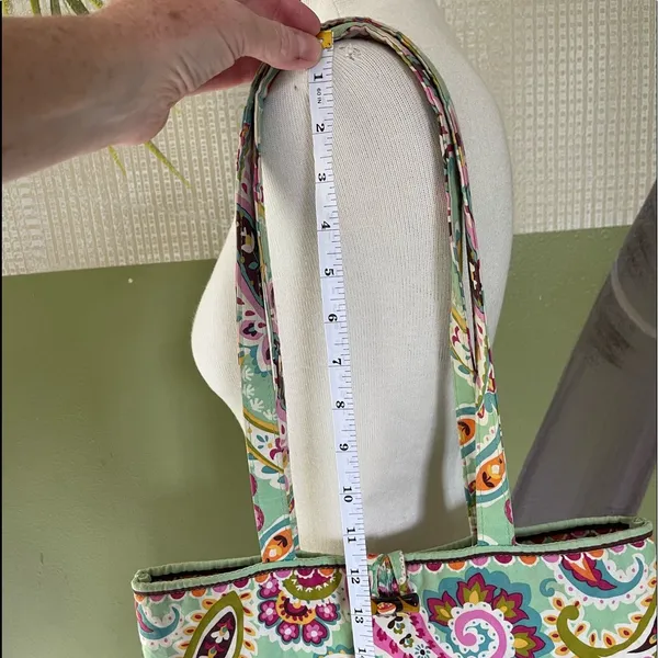 Vera Bradley Tutti Frutti Pattern Paisley Tote - Image 9