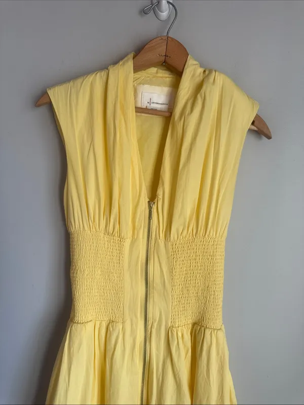 Anthropologie Tommie Zip-Front Midi Dress XS - Image 6
