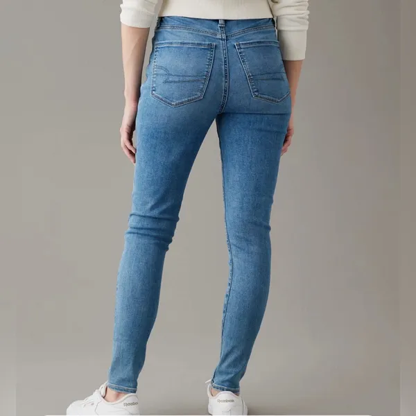 American Eagle Super High Rise Jeggings SZ 12 - Image 4