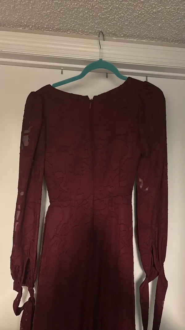 Azazie Wine Purple Dress - Image 4