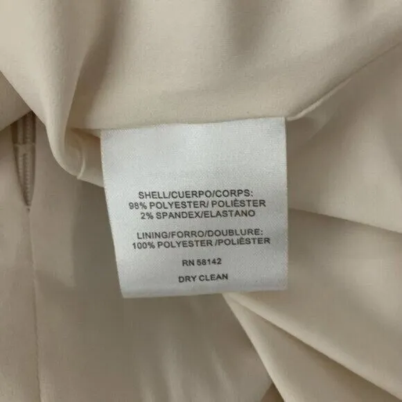 Gal Meets Glam Hayley Dress 4 Ivory Long Sleeve Back Zip Romantic‎ Chic - Image 9