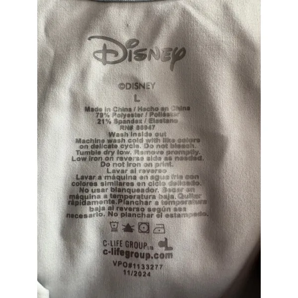 Disney Mickey Mouse Polka Dot Crop Top Blue Sleeveless Scoop Neck Large‎ - Image 3